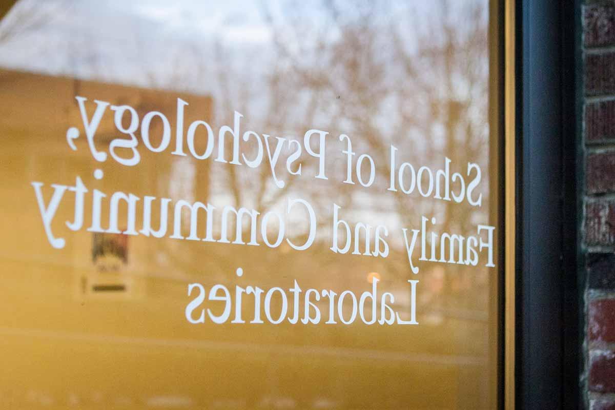 School of Psychology, Family, and Community Laboratories doorway